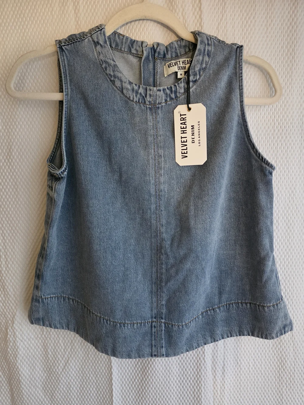 Velvet Heart Light Blue Denim Top - Picture 2 of 7